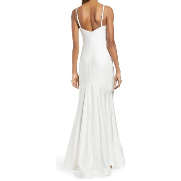 Morgan & Co. Power Satin Trumpet Gown - Picture 3 of 4